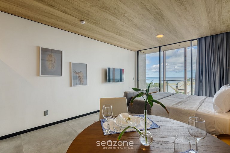 Estudio vista lateral al mar en frente mar NWT0813