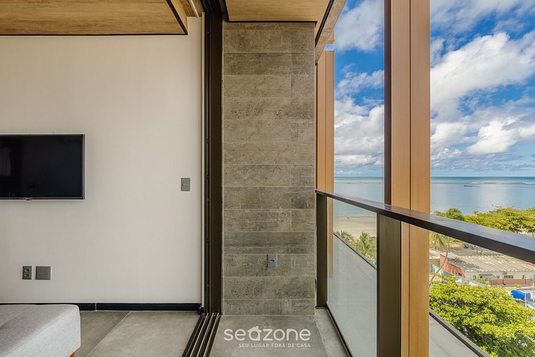 Estudio vista lateral al mar en frente mar NWT0813