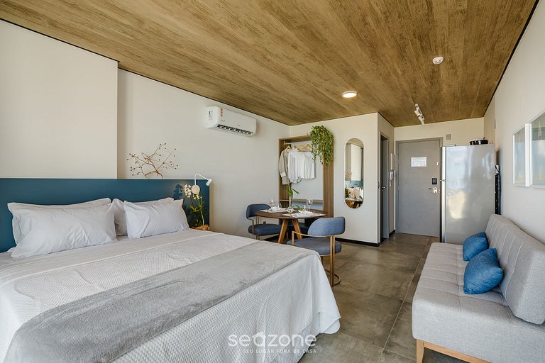 Estudio frente al mar en prédio c/ piscina NWT0817