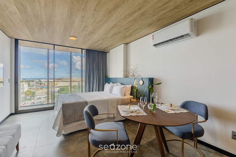 Estúdio Beira-Mar em prédio c/ piscina NWT0817