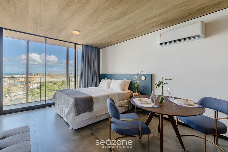 Estúdio vista mar em Prédio c/ Piscina NWT0816