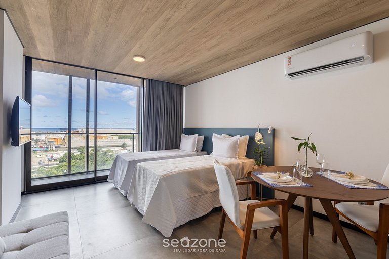 Studio Charmoso com Varanda e Vista Mar – NWT1020