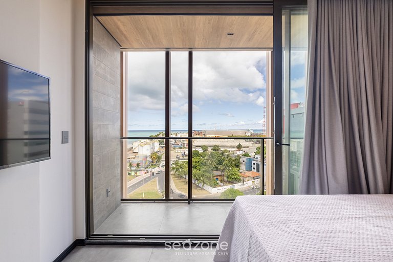 Studio Charmoso com Varanda e Vista Mar – NWT1020