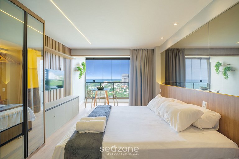 Estudio c/ balcón y vista al mar - RGF1201