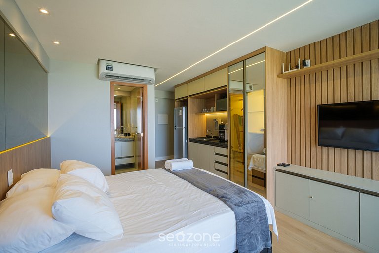 Estudio c/ balcón y vista al mar - RGF1201