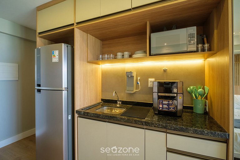 Estudio c/ balcón y vista al mar - RGF1201