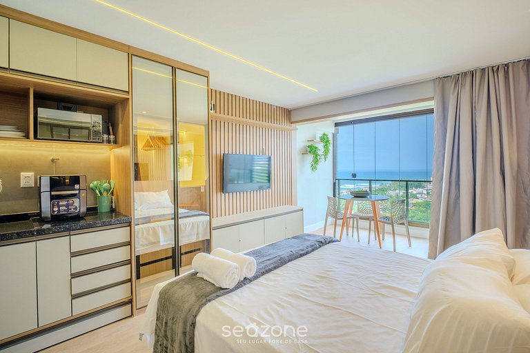 Estudio c/ balcón y vista al mar - RGF1201