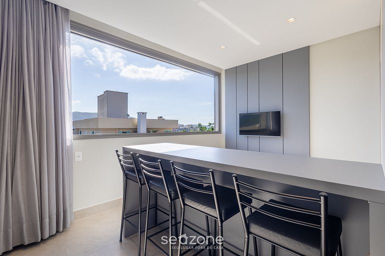 Apto c/ piscina, acad e jacuzzi 500m praia ELF0402