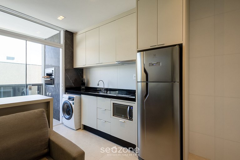 Apto c/ piscina e churrasqueira 500m praia ELF0412