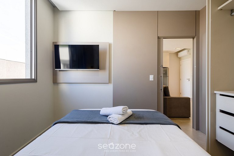 Apto c/ piscina e churrasqueira 500m praia ELF0412