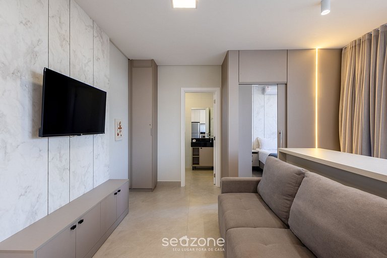 Apto c/ piscina e churrasqueira 500m praia ELF0412