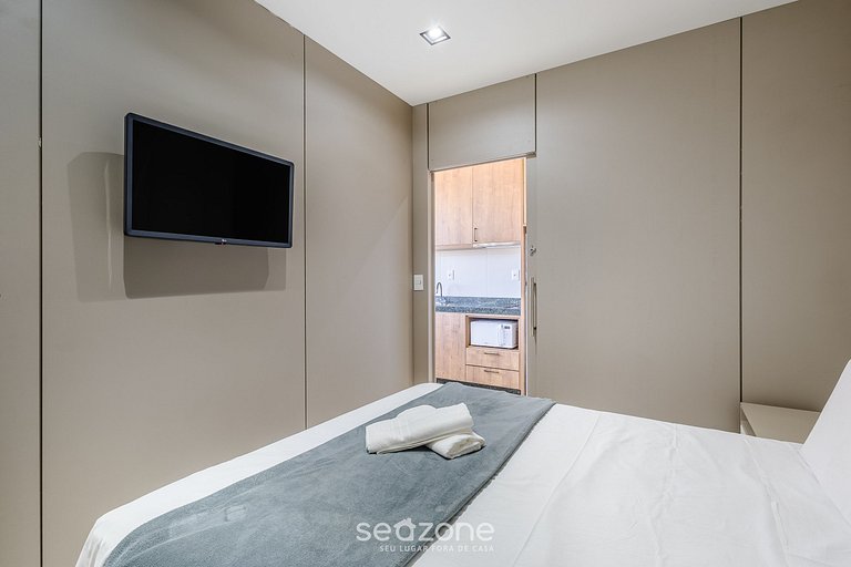 Depto c/ parrilla y vista 500m del mar ELF0405