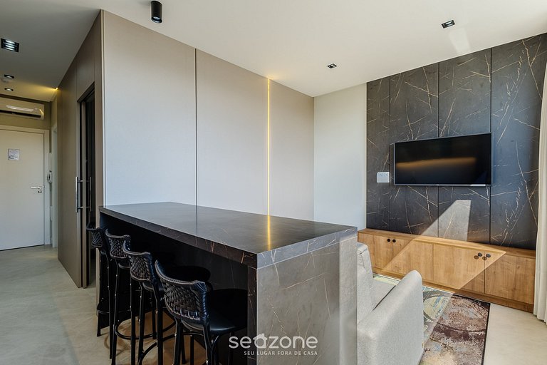 Depto c/ parrilla y vista 500m del mar ELF0405