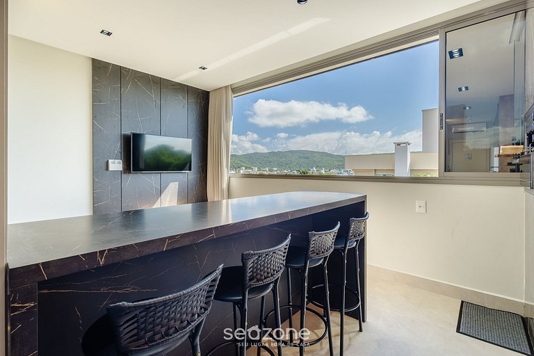 Depto c/ parrilla y vista 500m del mar ELF0405