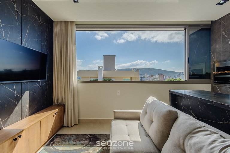 Depto c/ parrilla y vista 500m del mar ELF0405