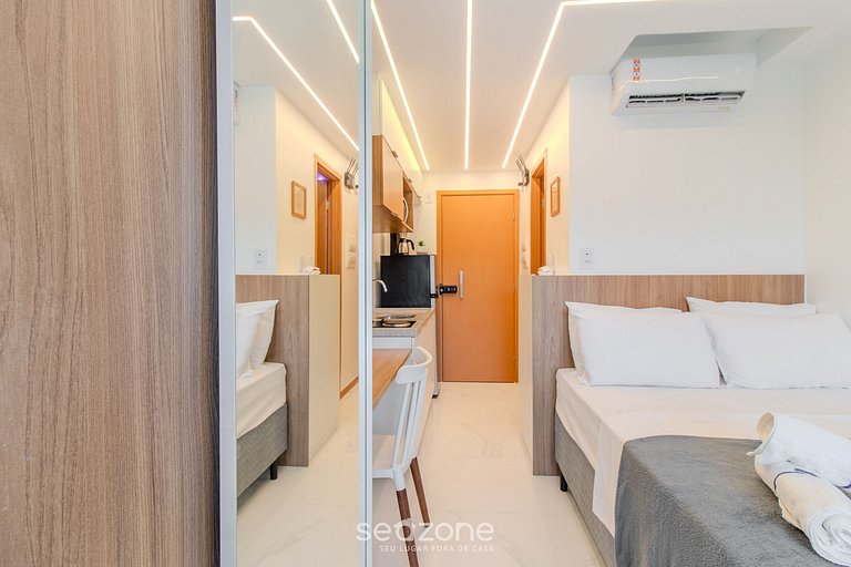 Estudio en Cond. con Piscina, 750m del mar SMT0713