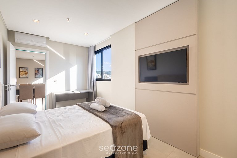 Apto 2D c/ piscina y gym a 280m de playa MHF1109