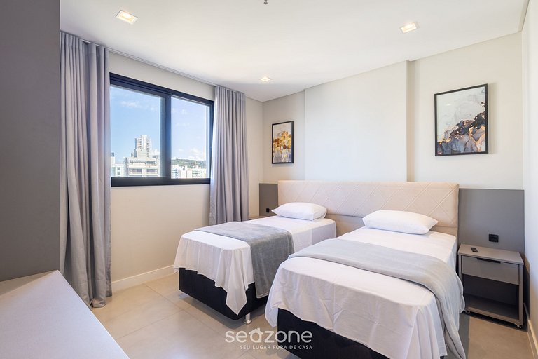 Apto 2D c/ piscina y gym a 280m de playa MHF1109