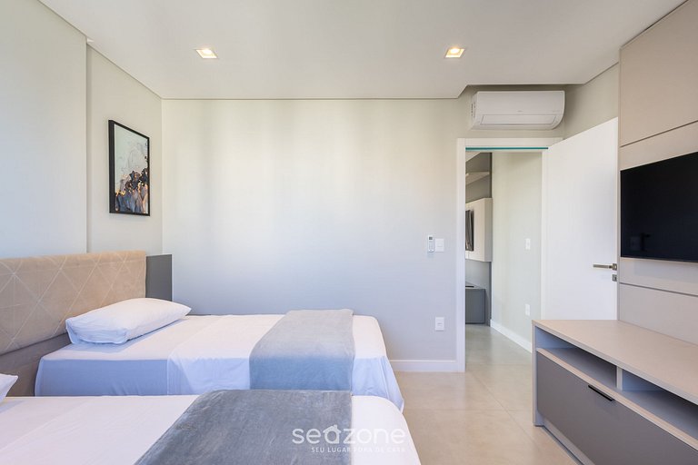 Apto 2D c/ piscina y gym a 280m de playa MHF1109