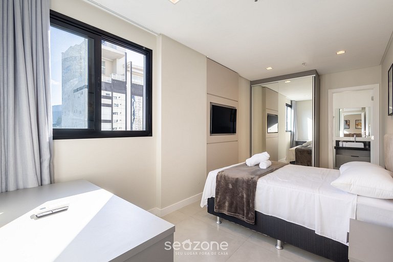 Apto 2Q c/ piscina e acad. 280m da Praia MHF1109