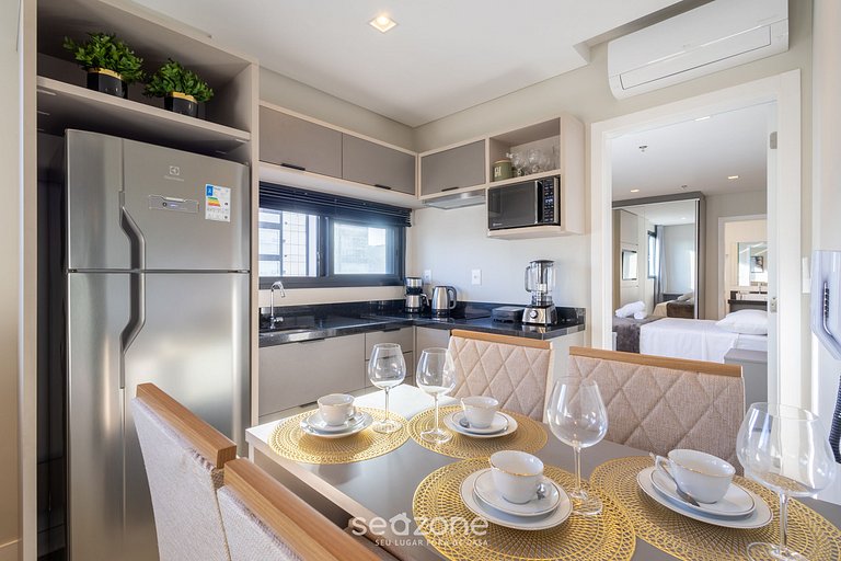 Apto 2D c/ piscina y gym a 280m de playa MHF1109