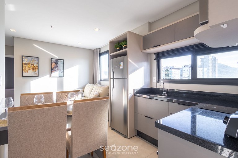 Apto 2Q c/ piscina e acad. 280m da Praia MHF1109