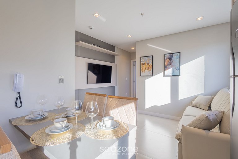 Apto 2D c/ piscina y gym a 280m de playa MHF1109