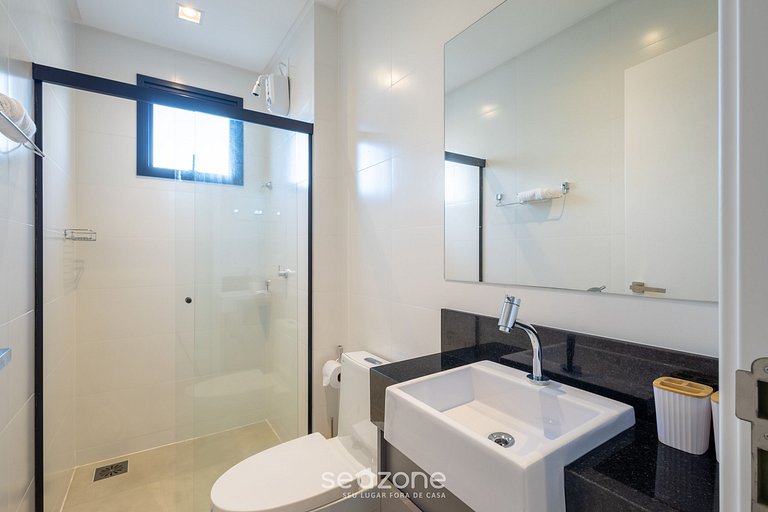 Apto 2Q c/ piscina e acad. 280m praia MHF1209