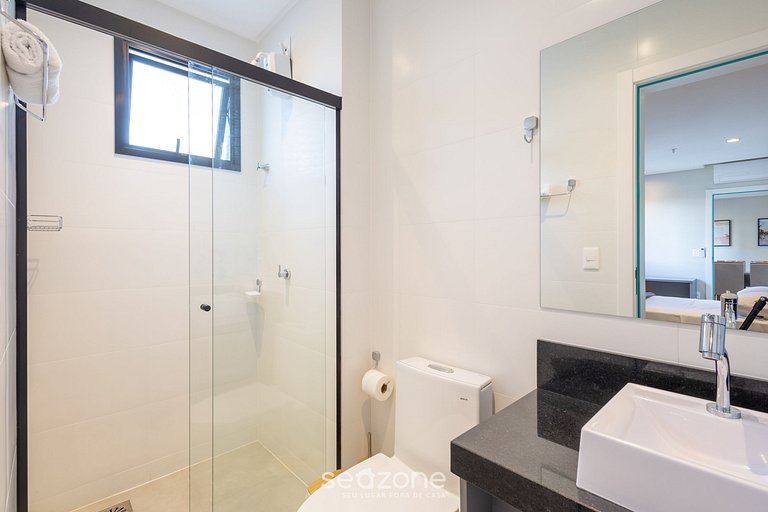 Apto 2Q c/ piscina e acad. 280m praia MHF1209