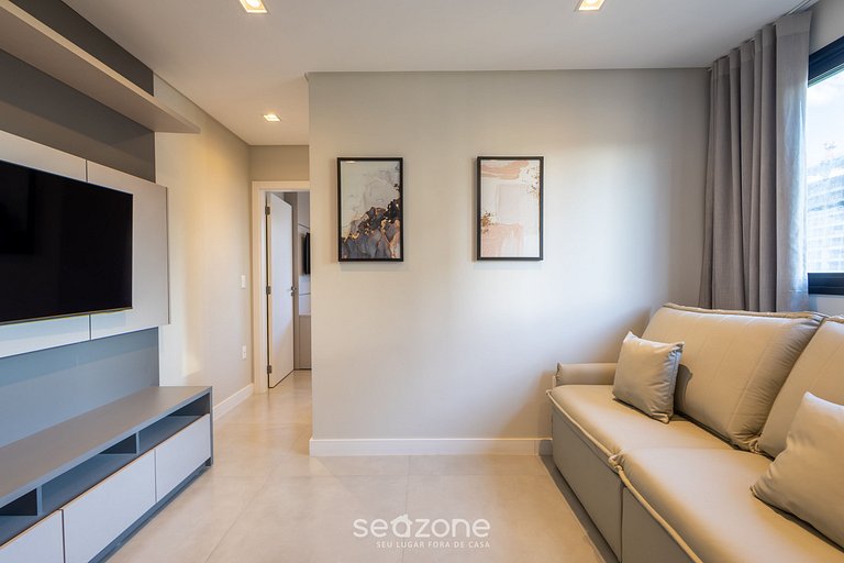 Apto 2Q c/ piscina e acad. 280m praia MHF1209