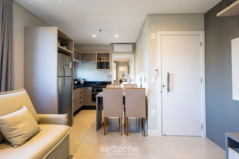 Apto 2Q c/ piscina e acad. 280m praia MHF1209