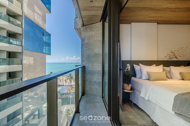 Estudio c/ Balcón y Vista Lateral al Mar | NWT0703