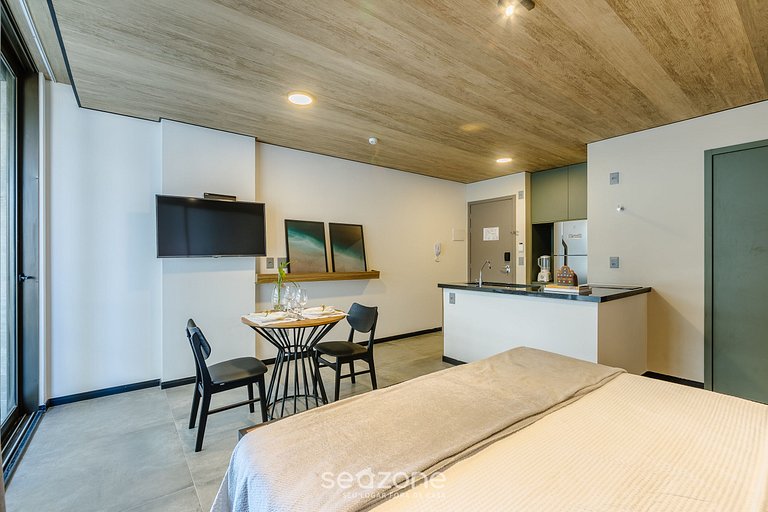 Estúdio Moderno Vista Lateral Mar NWT0704