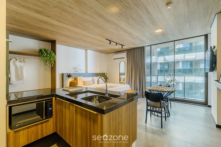 Estudio moderno con vista lateral al mar NWT0704