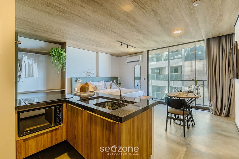 Hermoso estudio con vista lateral al mar NWT0706