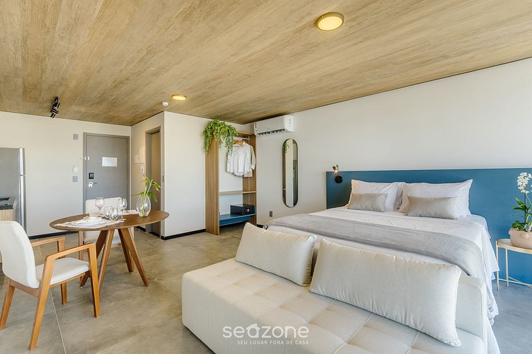 Estúdio na Orla c/ Acad e Piscina Rooftop NWT0713