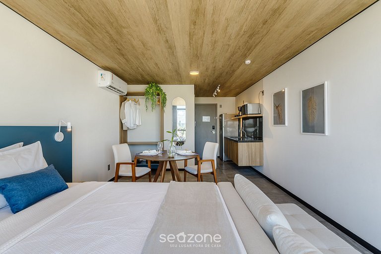 Studio na Orla c/ Acad e Piscina Rooftop | NWT0714