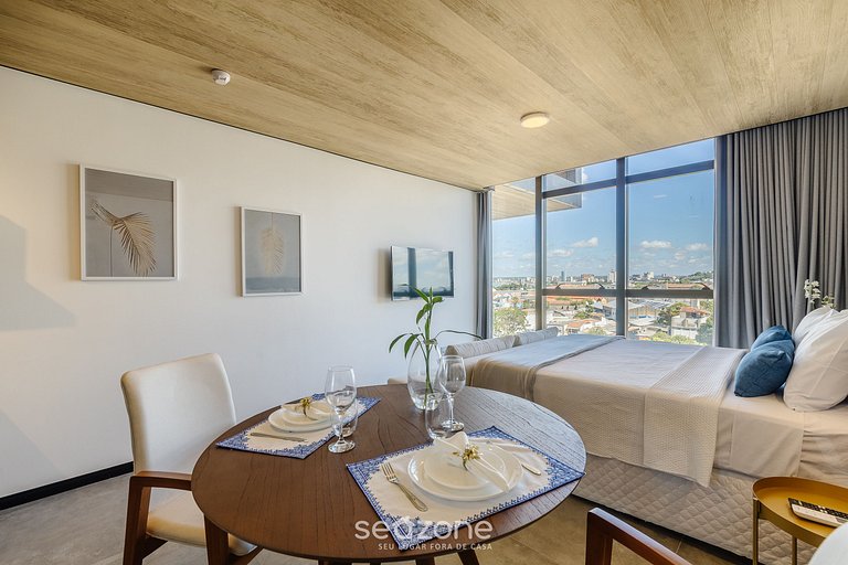 Studio na Orla c/ Acad e Piscina Rooftop | NWT0714