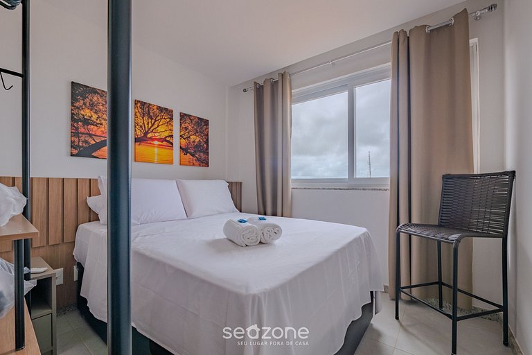 Hermoso apt en edif. c/ piscina Guarajuba AGA0203