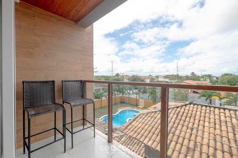 Lindo Apto em prédio c/ Piscina, Guarajuba AGA0203