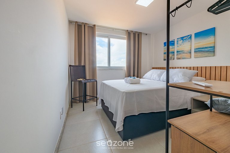 Hermoso apt en edif. c/ piscina Guarajuba AGA0203