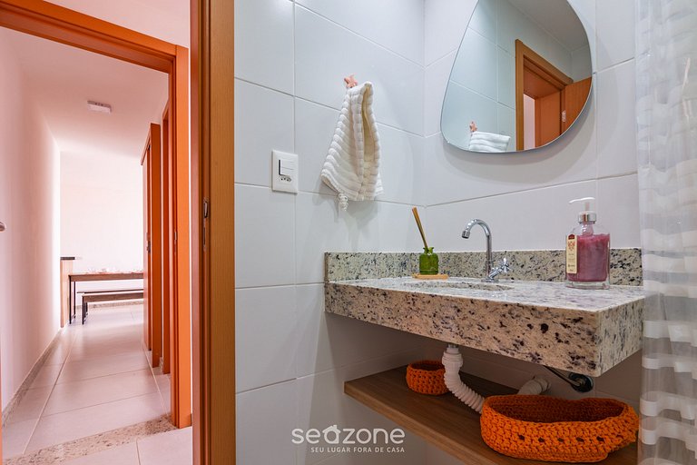 Hermoso apt en edif. c/ piscina Guarajuba AGA0203