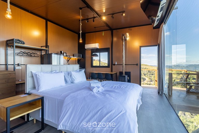 Cabana com jacuzzi e vista na serra | VST036