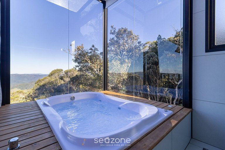 Cabana com jacuzzi e vista na serra | VST036