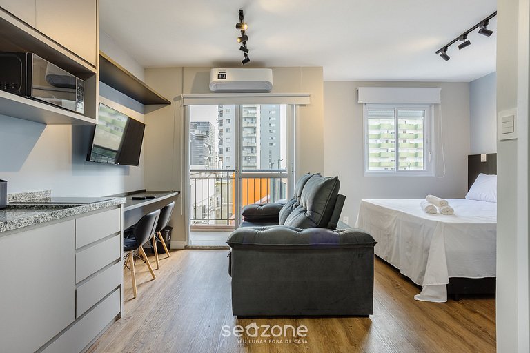 Hermoso studio Pinheiros a 500m del metro CPM0303