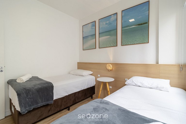 Apto 3Q confortável no centro de Floripa ETC0028