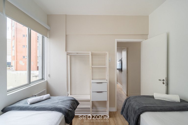 Cómodo apt de 3 habitac. centro de Floripa ETC0028