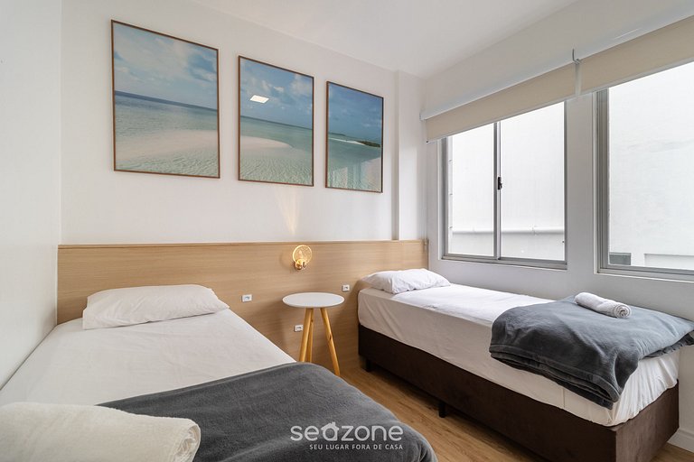 Cómodo apt de 3 habitac. centro de Floripa ETC0028