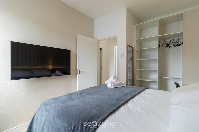 Apto 3Q confortável no centro de Floripa ETC0028