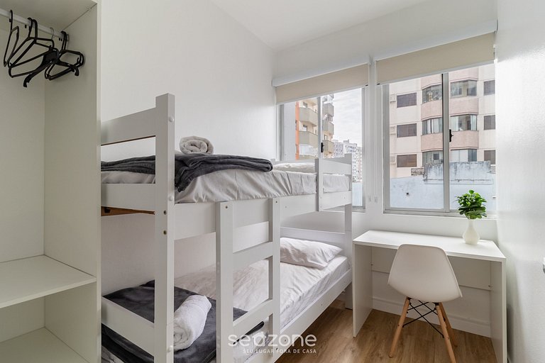 Cómodo apt de 3 habitac. centro de Floripa ETC0028